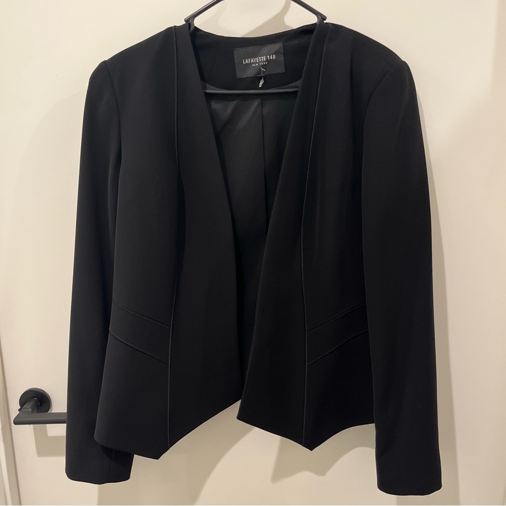 Lafayette 148 New York  Black Blazer Size 10